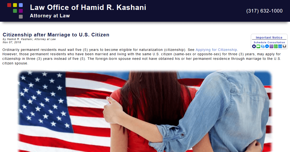 Citizenship after Marriage to U.S. Citizen